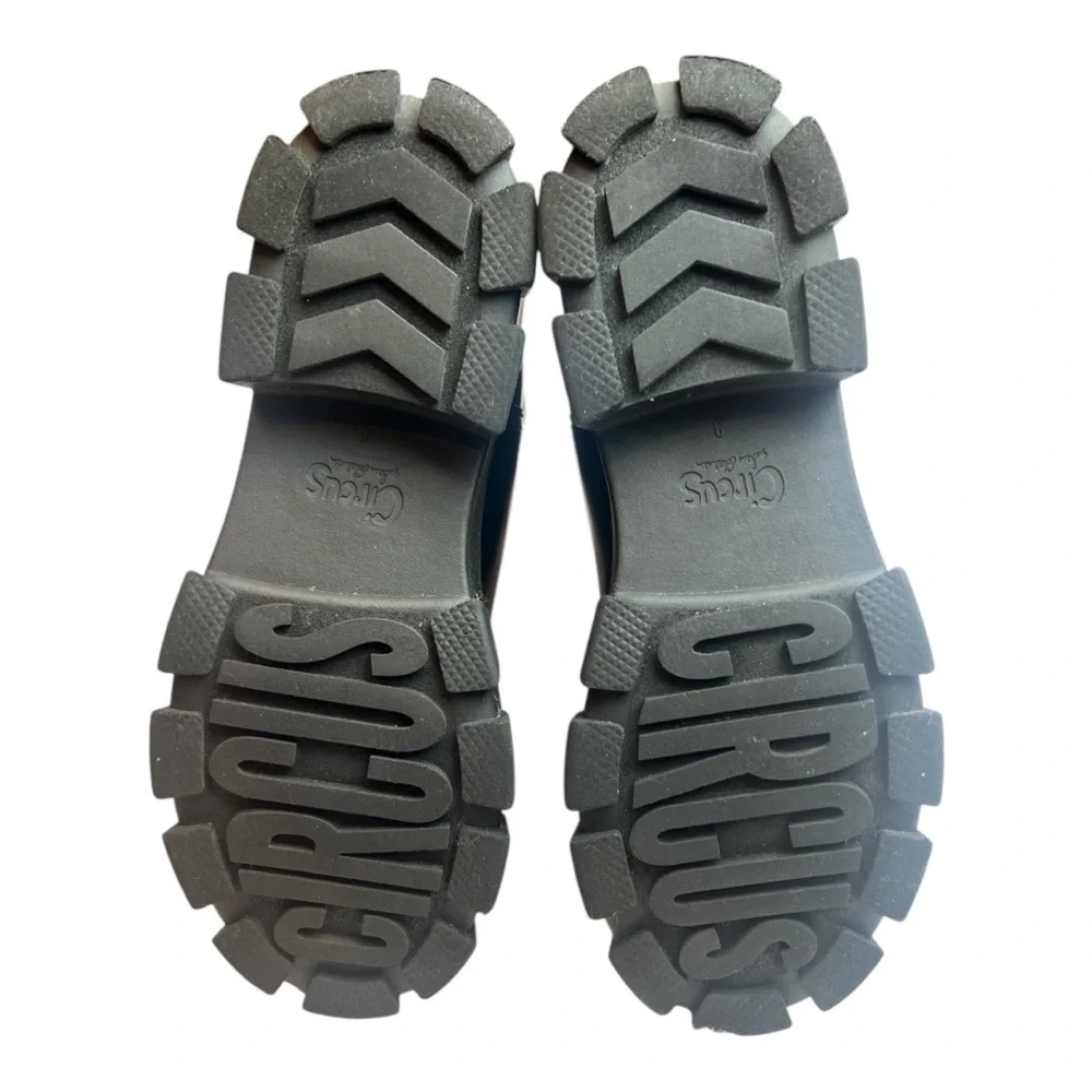 Circus by Sam Edelman Womens Black Darielle Lug Sole Platform Ankle Boots SZ 9 - Picture 5 of 9